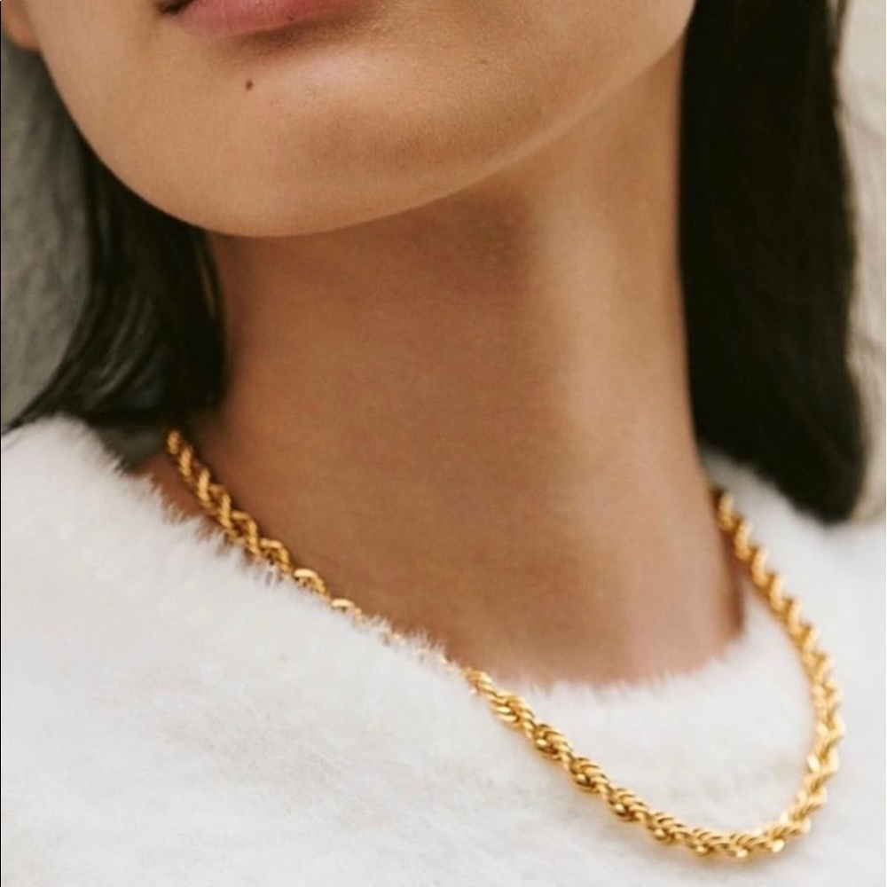 AUREUM CHLOE braided chain necklace- new